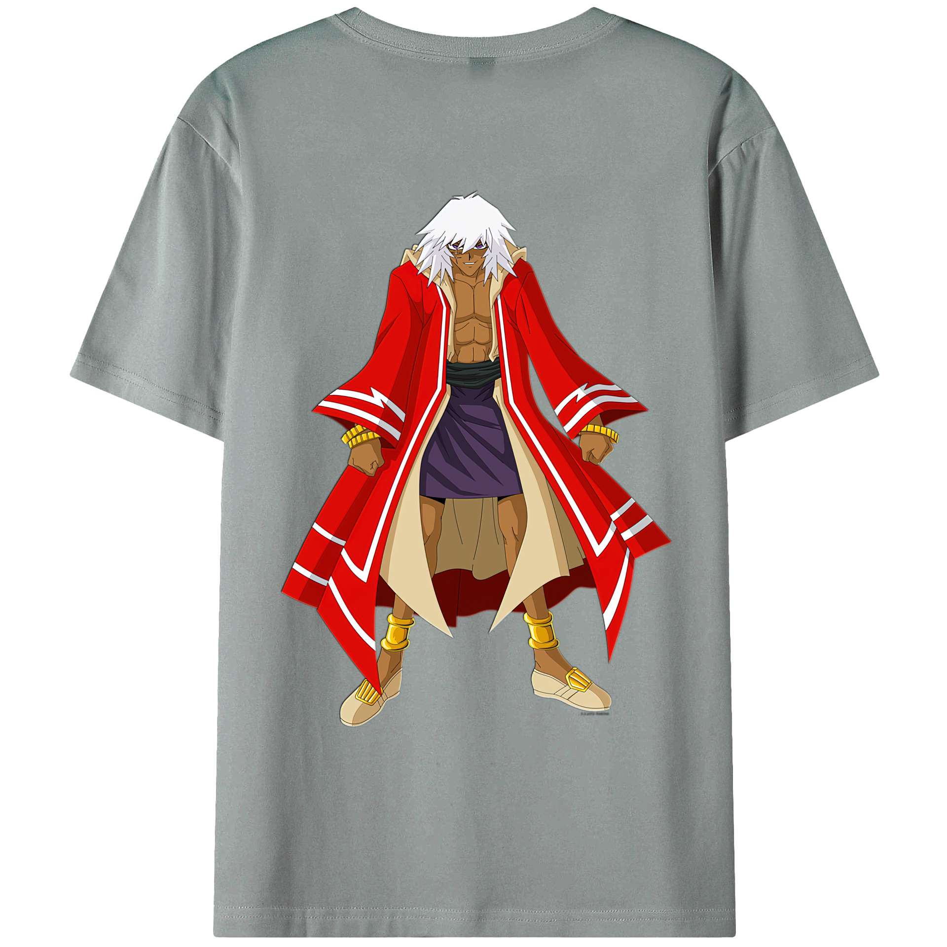 （画像用） 遊☆戯☆王 Yu-Gi-Oh! 綿100％ メンズ半袖Tシャツ（バックプリント） 通気性
